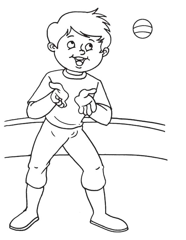 Catching position coloring page ...