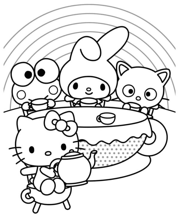 My Melody Coloring Pages Printable for ...