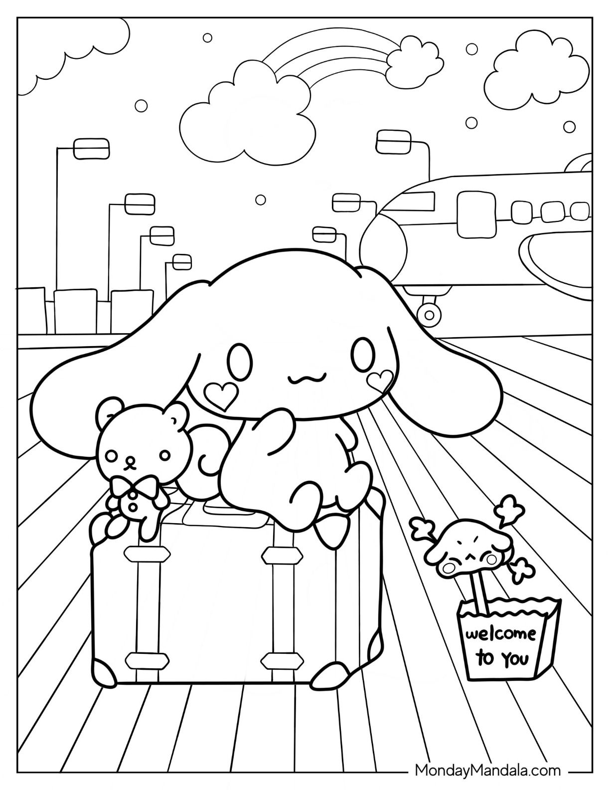 22 Cinnamoroll Coloring Pages (Free PDF Printables) in 2023 | Hello kitty  colouring pages, Hello kitty coloring, Cute coloring pages