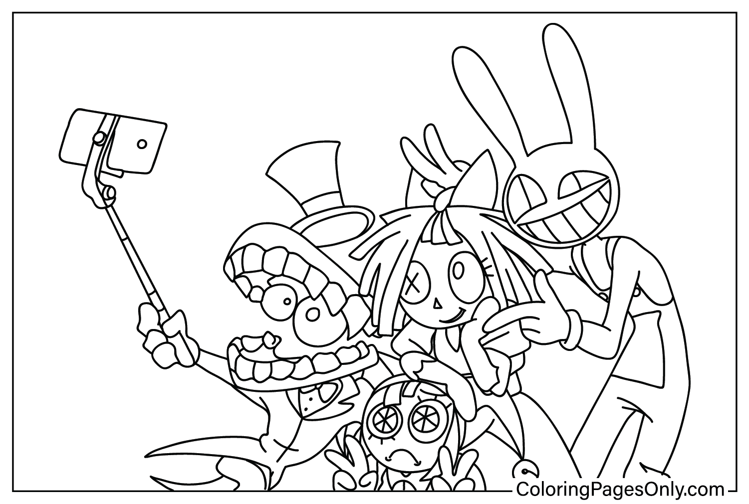 Pin on The Amazing Digital Circus Coloring Pages