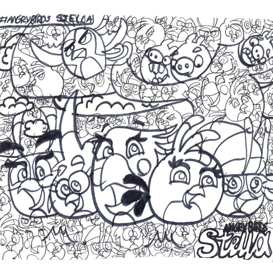 Angry Birds Stella Coloring Pages | Cooloring.com