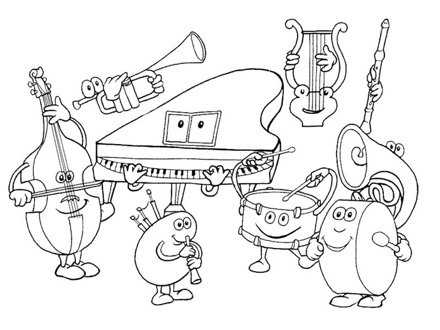 Orchestra Coloring Pages - Best Coloring Pages For Kids