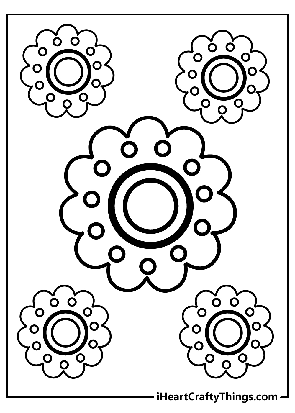Simple Flower Coloring Pages (Updated 2023)