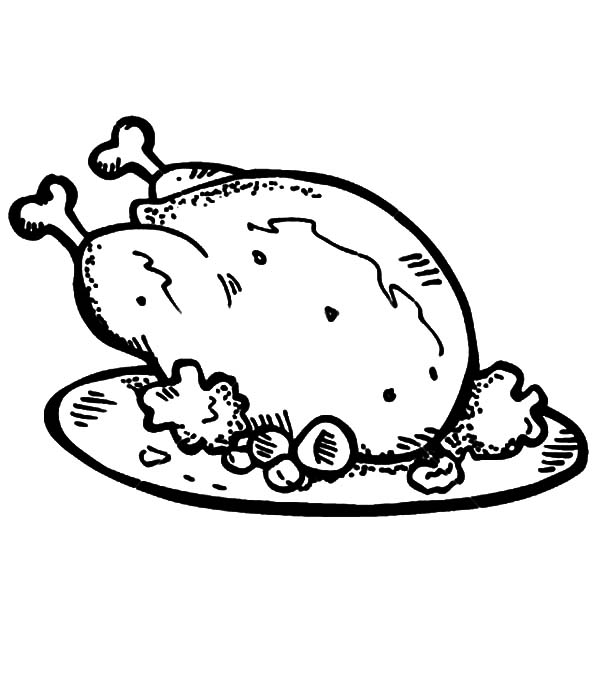 Fried Chicken And Roasted Potato Coloring Pages - Download & Print Online Coloring  Pages for Free… in 2020 | Chicken coloring pages, Chicken coloring, Chicken coloring  book