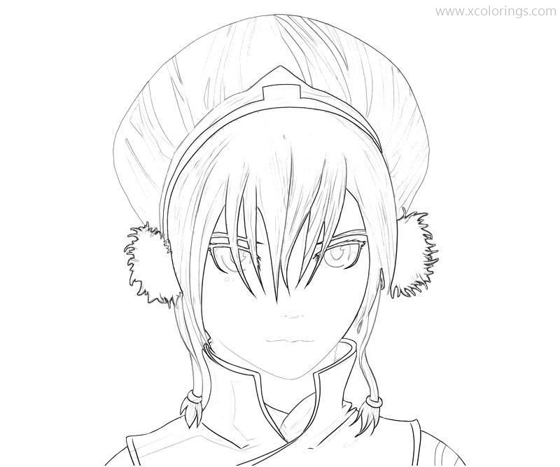 Avatar The Last Airbender Toph Bei Fong Coloring Pages - XColorings.com