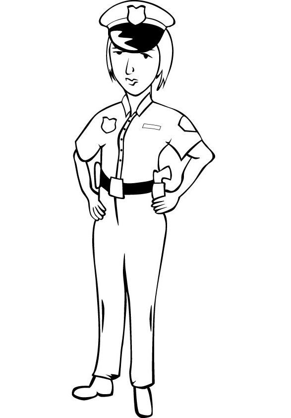 Police Women Coloring Pictures | Female LEO | Pinterest | Police ...
