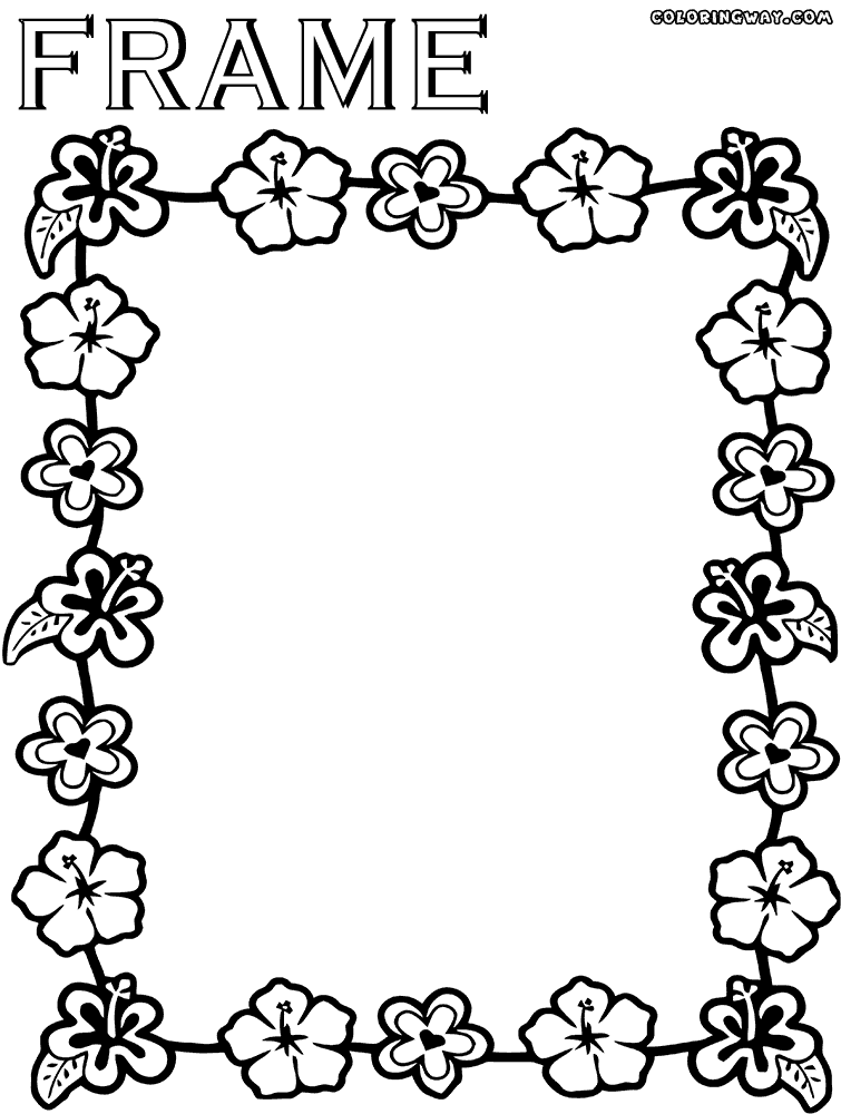 Frame coloring pages | Coloring pages to download and print