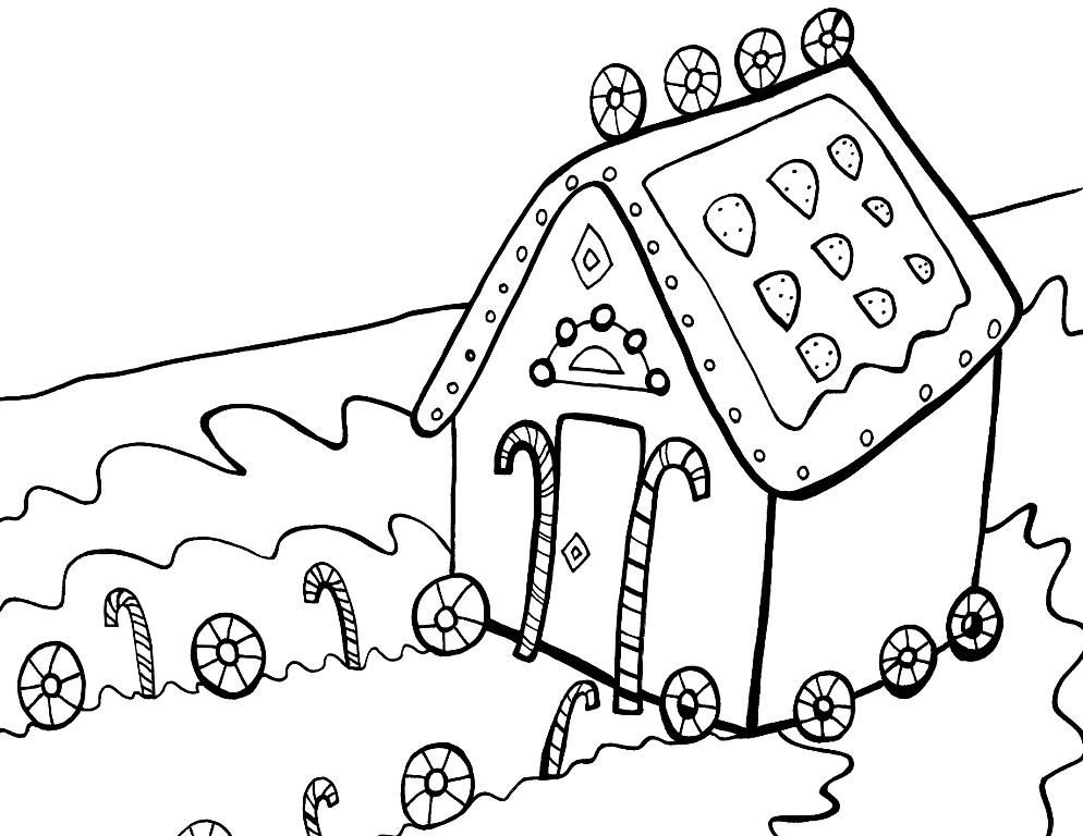 Gingerbread House Coloring Pages Ideas : New Coloring Pages ...