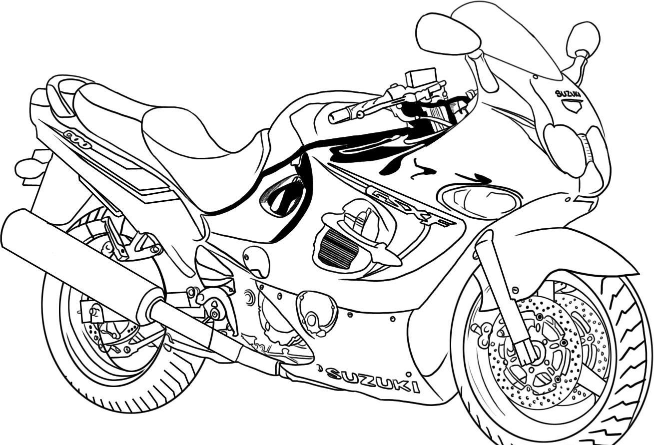 Free Printable Motorcycle Coloring Pages For Kids | Monster truck coloring  pages, Truck coloring pages, Printable flower coloring pages