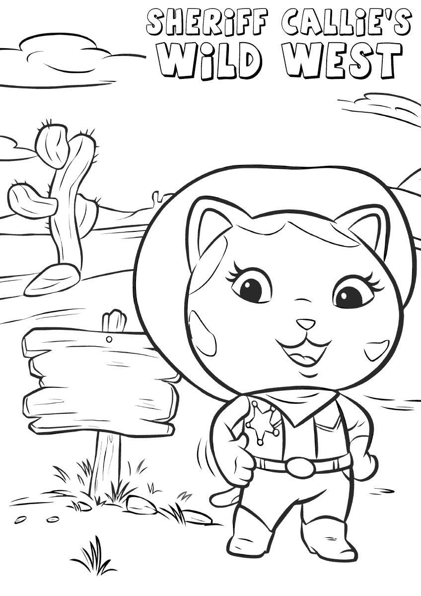 Sheriff Callie Wild West coloring pages | Coloring pages to ...