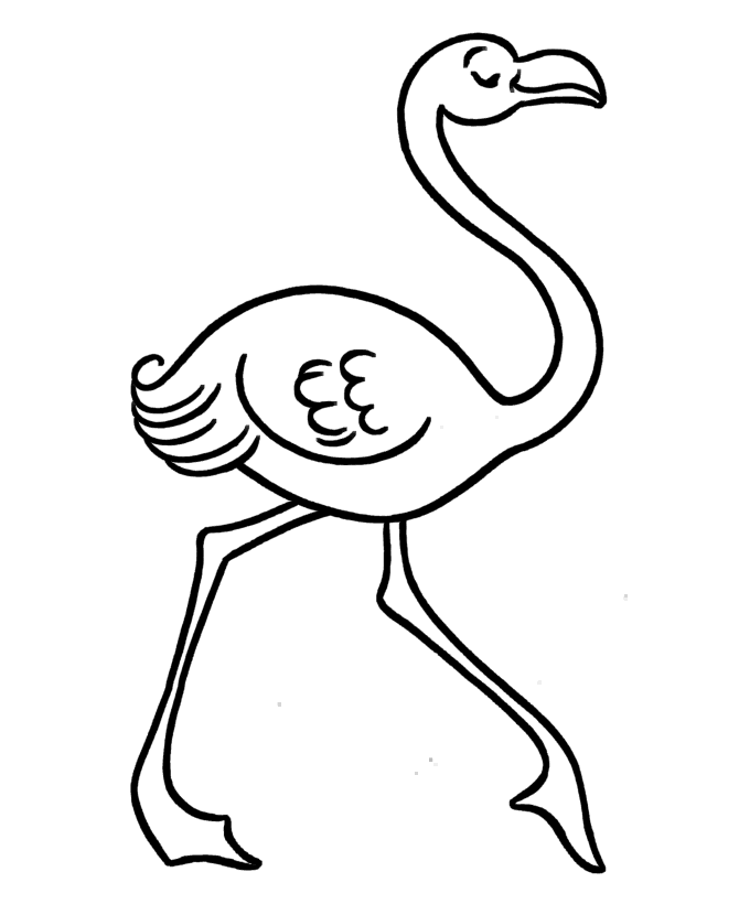 Free Flamingo Coloring Page, Download Free Clip Art, Free Clip Art ...