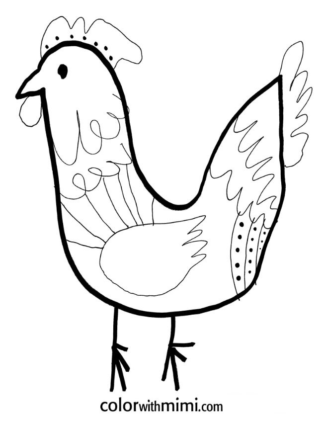 roosters | Coloring pages, Rooster ...