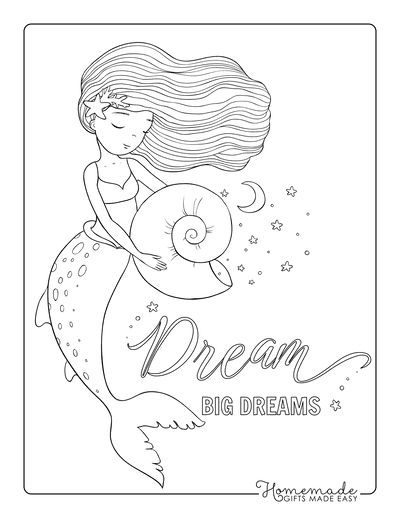Printable Mermaid Coloring Pages with Free PDFs