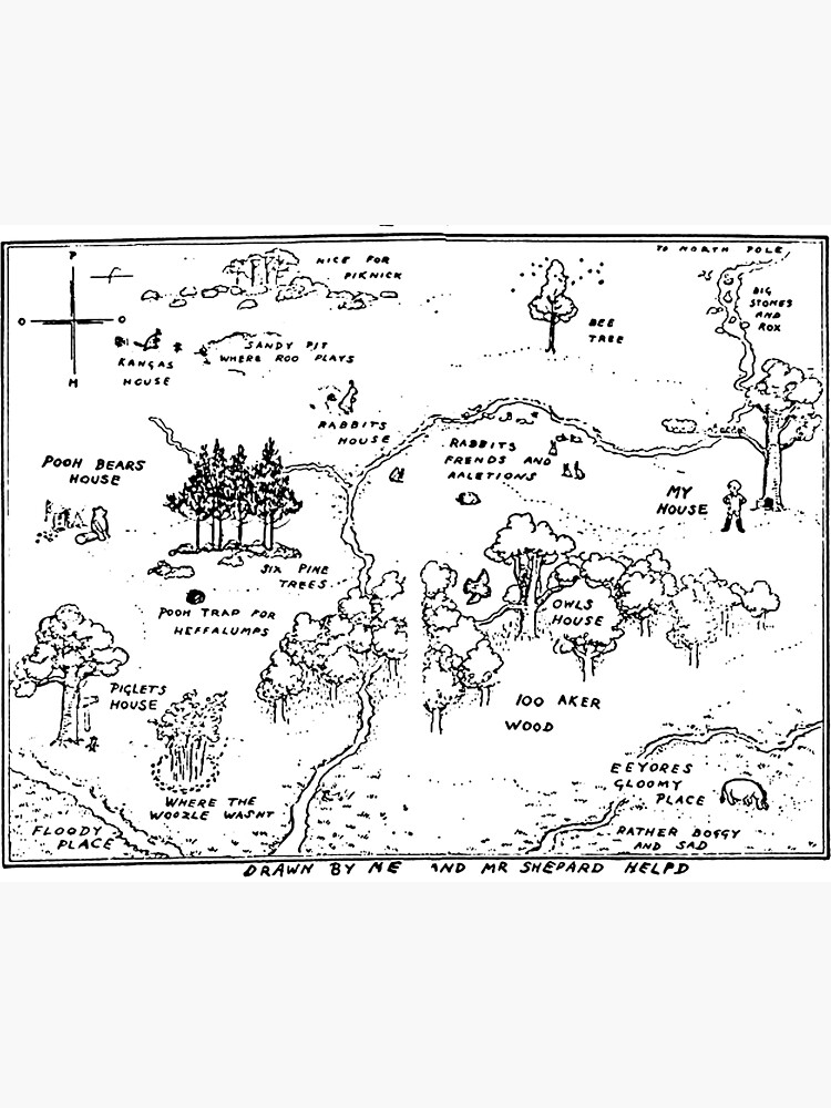 Map of the Hundred Acre Wood