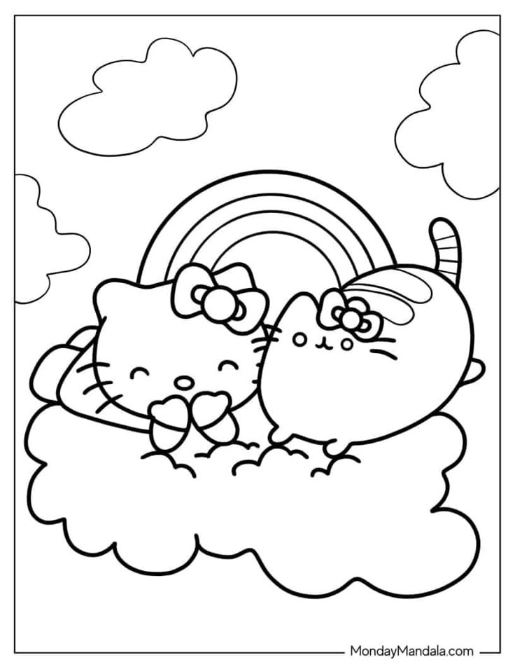 68 Hello Kitty Coloring Pages (Free PDF Printables)