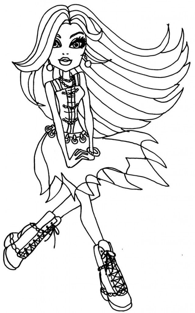 Monster High Halloween Coloring Pages | Printable Coloring Pages