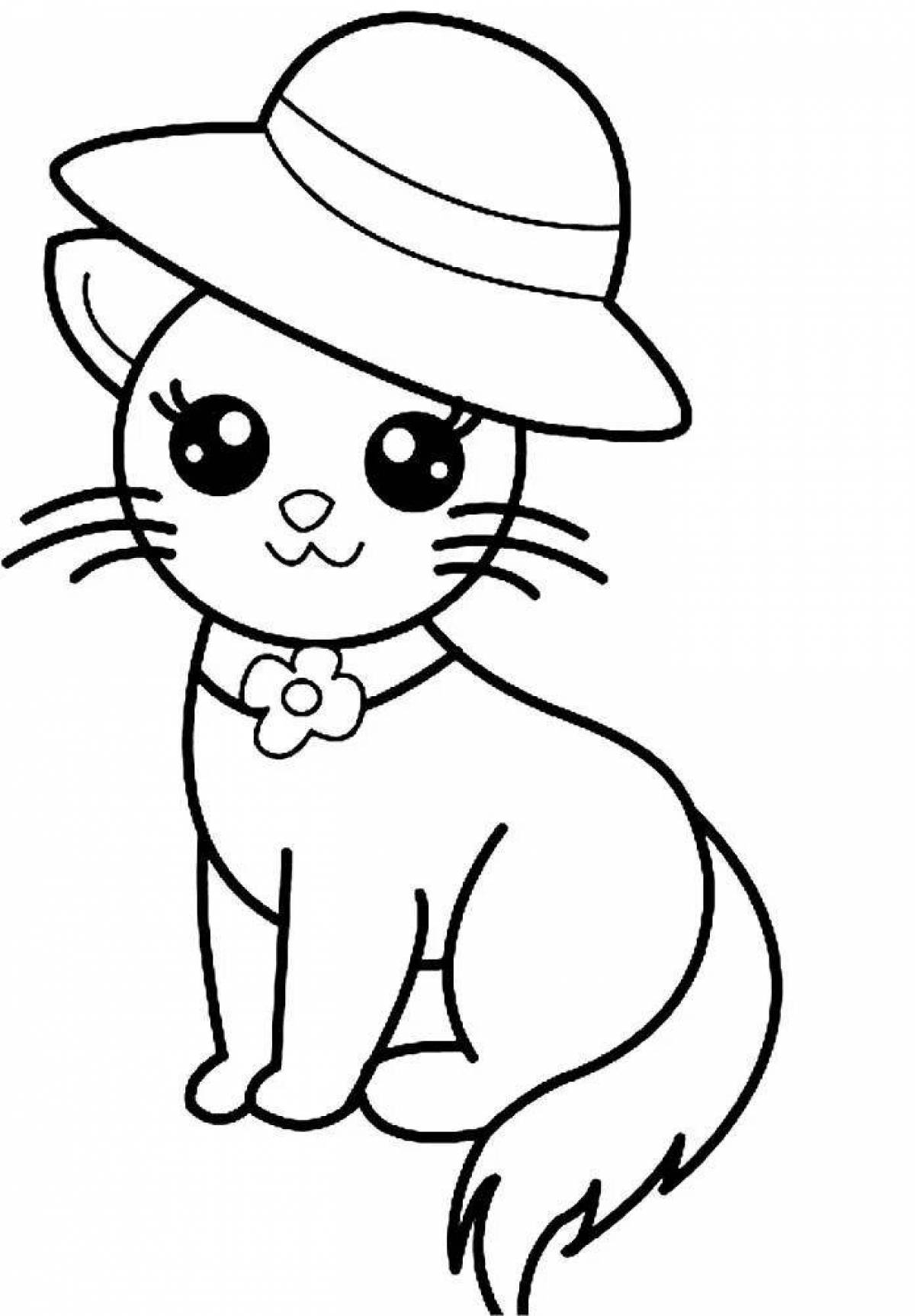 Cat Cartoon Coloring Pages - Coloring Pages For All Ages