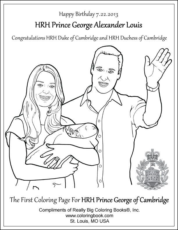 Coloring Books | George Alexander Louis Free Coloring Page ...