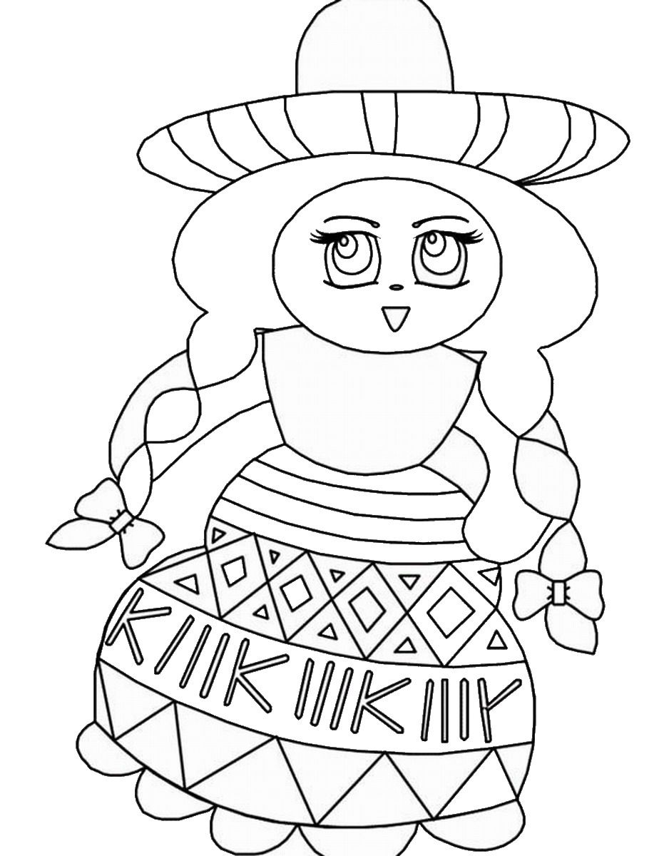 Mexican Coloring Pages