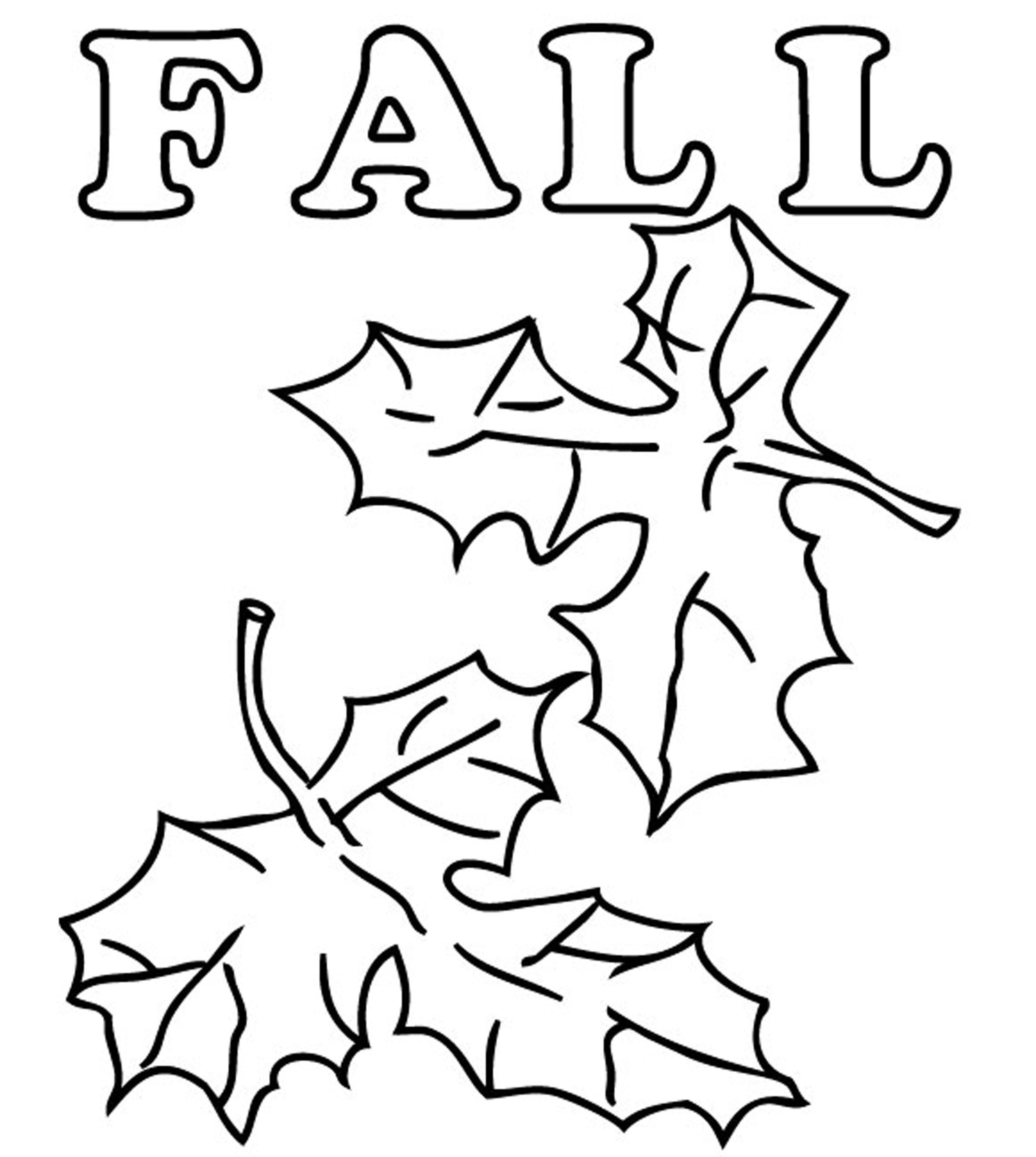 fall autumn leaves coloring pages for kindergarten - VoteForVerde.com
