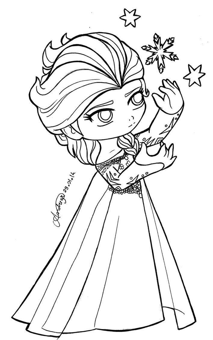 baby elsa coloring pages - Clip Art Library