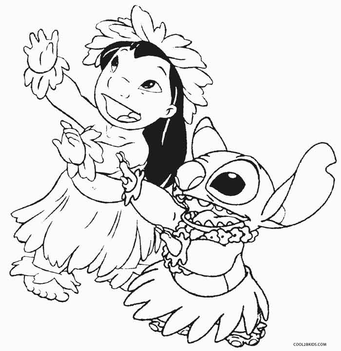 Printable Lilo and Stitch Coloring Pages For Kids