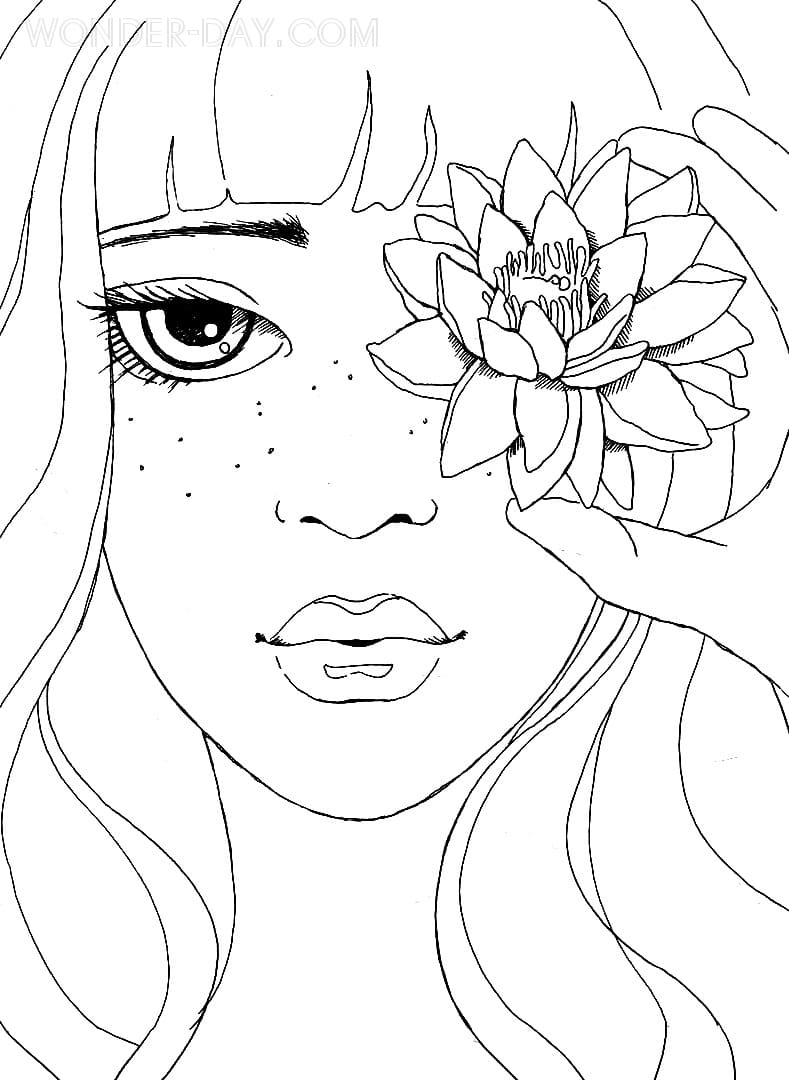 Beautiful coloring pages for girls | Printable coloring pages