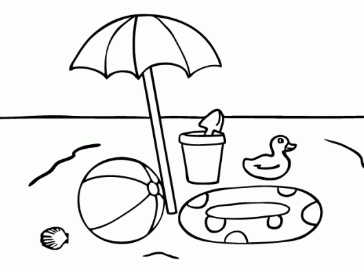 Épinglé sur Beach themed coloring pages