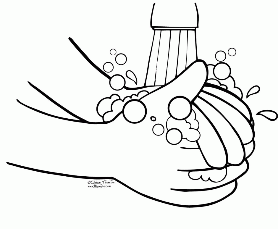 Download or print this amazing coloring page: Germ Coloring Pages Coloring  Pages Hello Kitty Coloring Pages | Hand washing poster, Color activities, Coloring  pages