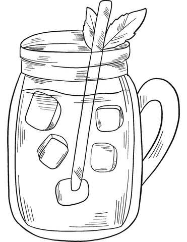 Jug of Lemonade coloring page | Free Printable Coloring Pages