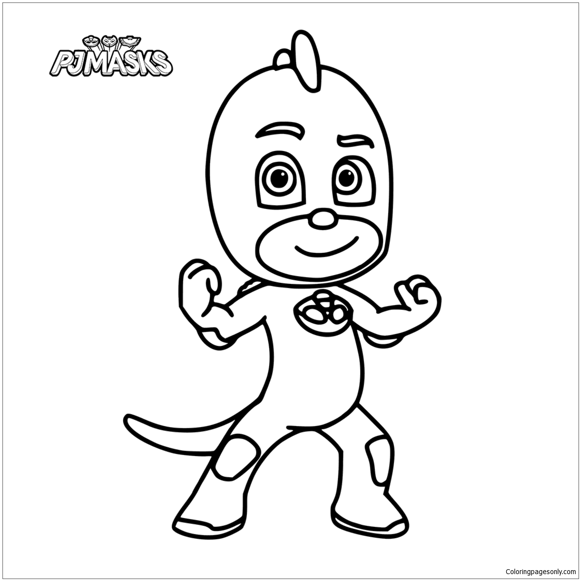PJ Masks Gekko Coloring Pages - PJ ...coloringpagesonly.com