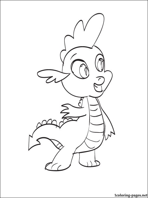 Spike coloring page | Coloring pages