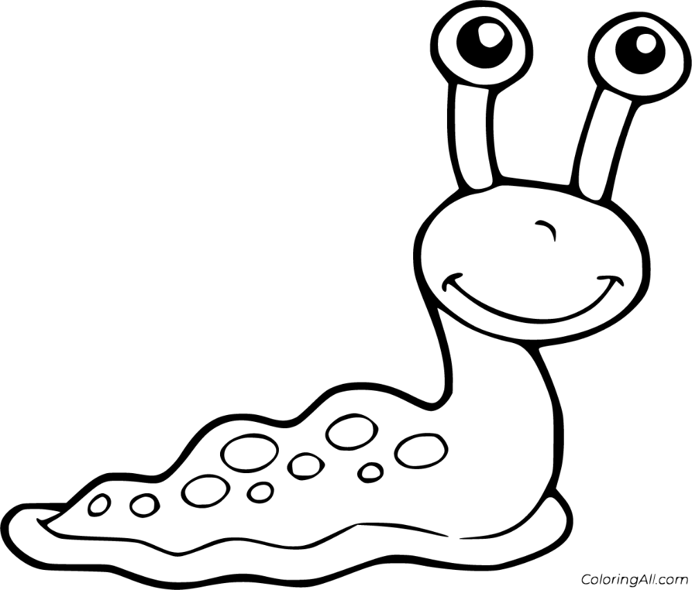 7 free printable Slug coloring pages in vector format, easy to print from  any device and automatically fit any paper size. | Coloring pages, Color,  Slugs