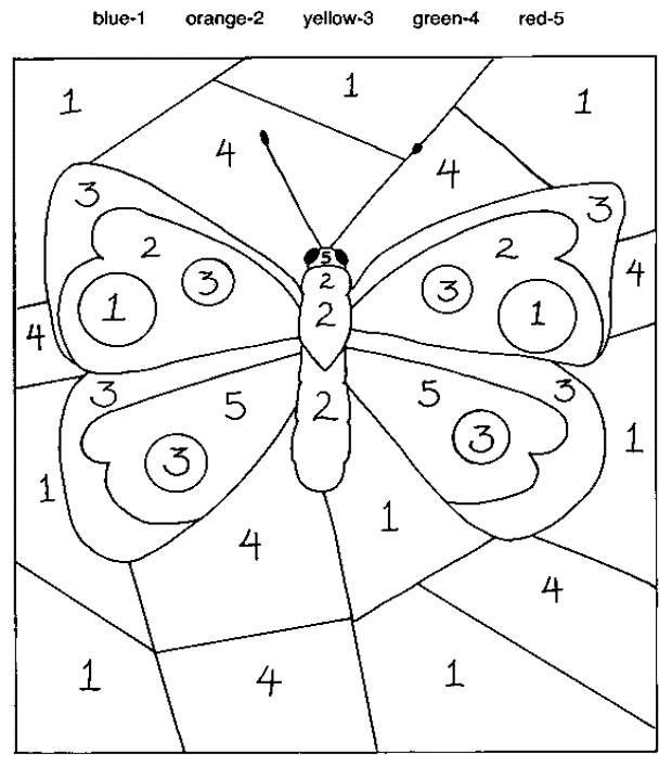 Easy Color By Number For Preschool And Kindergarten Coloring With Numbers  Preschoolers Coloring Pages With Numbers For Preschoolers Coloring math  puzzles for grade 8 telling the time worksheets year 1 step by