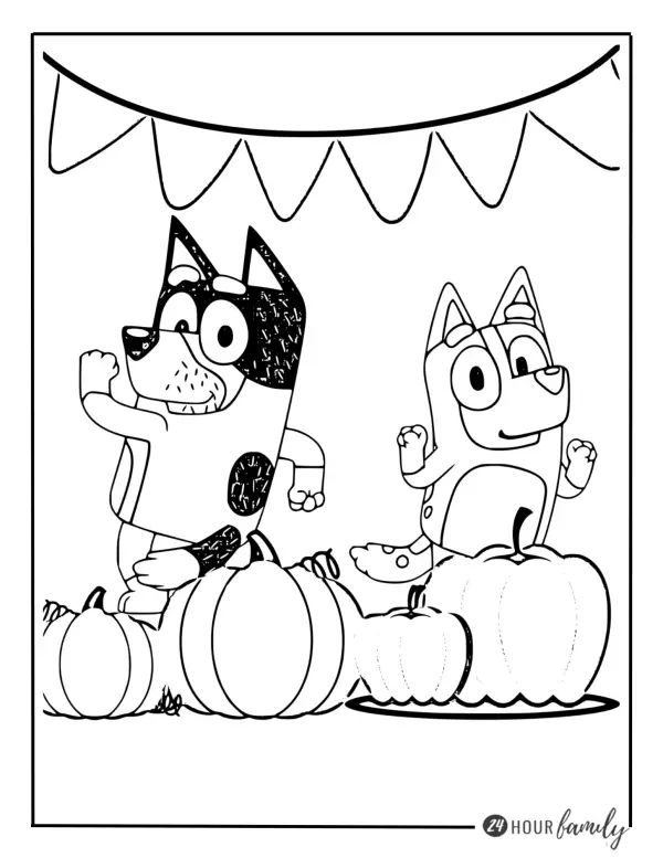 bluey fan art in 2023 | Free halloween coloring pages, Cute coloring pages,  Disney coloring sheets