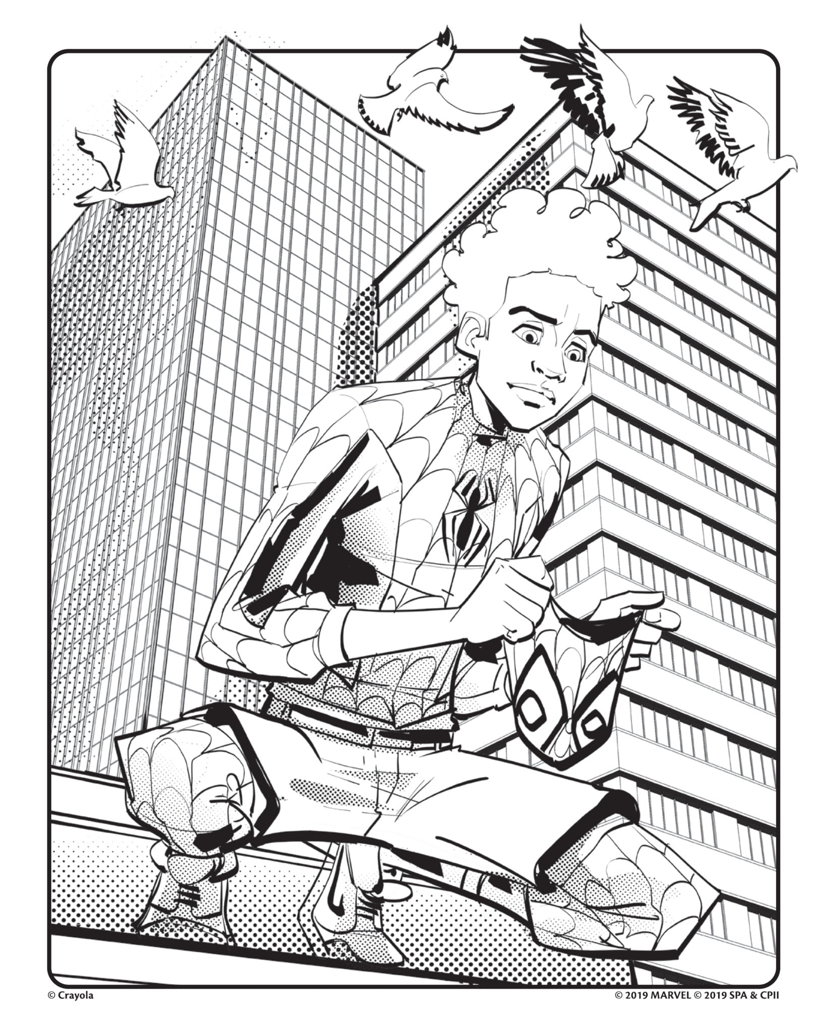 Edge Marvel Spiderverse Coloring Book ...