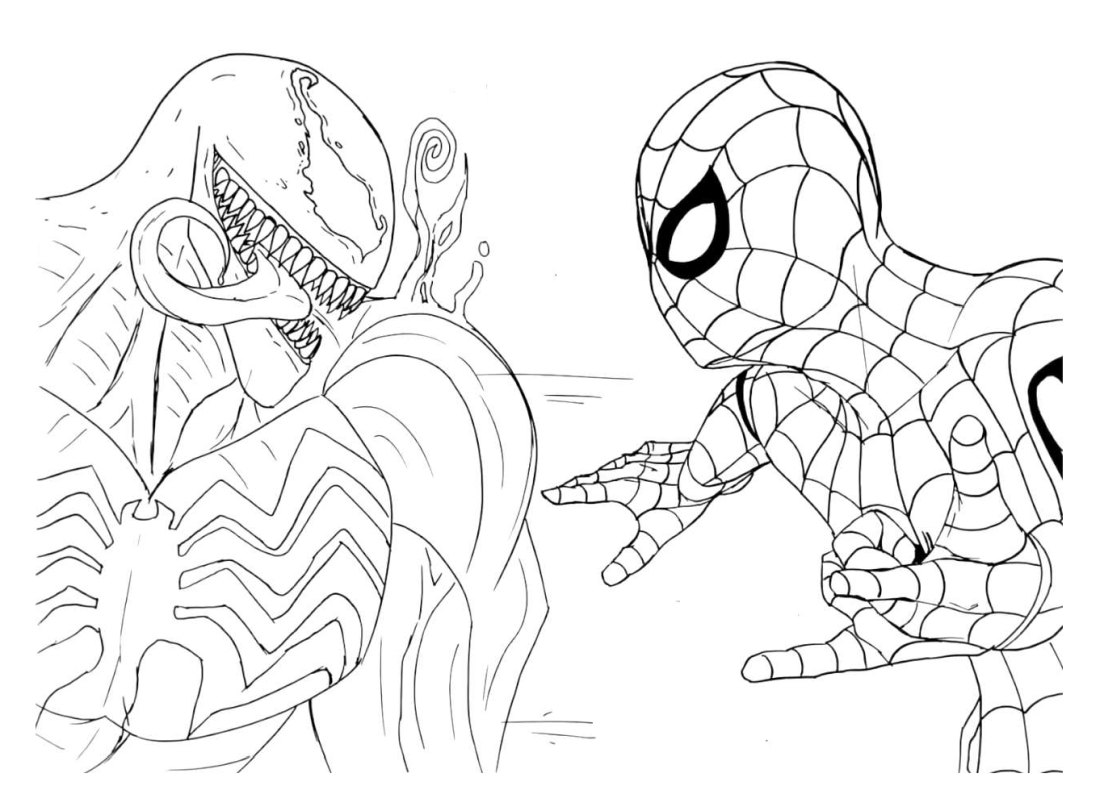 Venom, Carnage coloring page