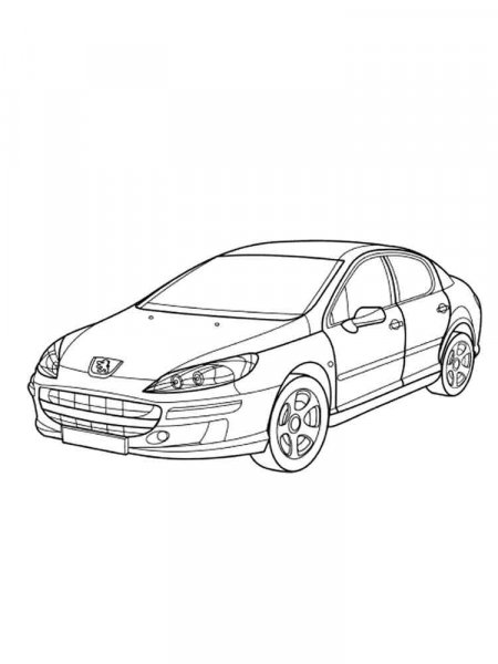 Peugeot coloring pages