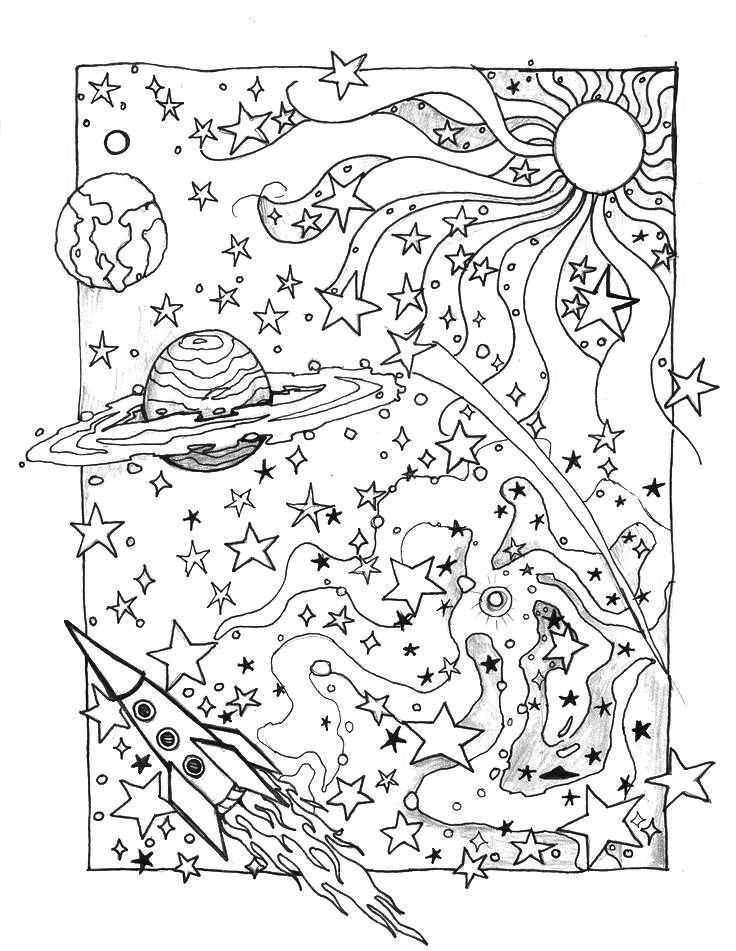 Galaxy Coloring Pages - Best Coloring ...