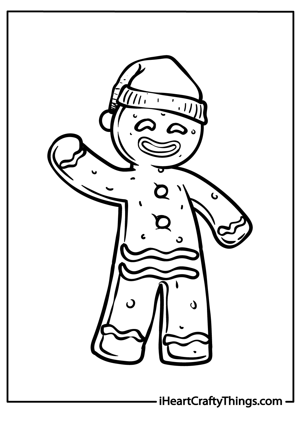 Christmas Gingerbread Coloring Pages ...