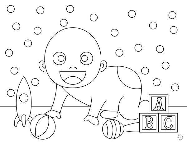Baby Coloring Pages - 25 FREE ...