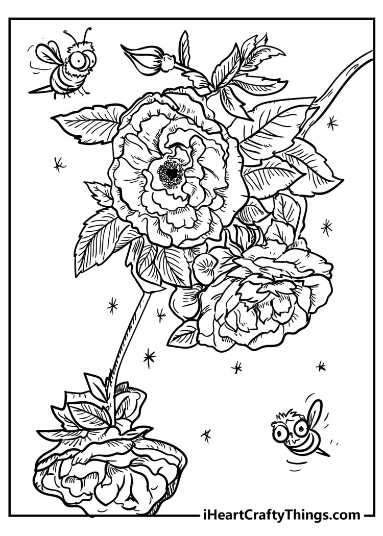 New Beautiful Flower Coloring Pages - 100% Unique (2023)