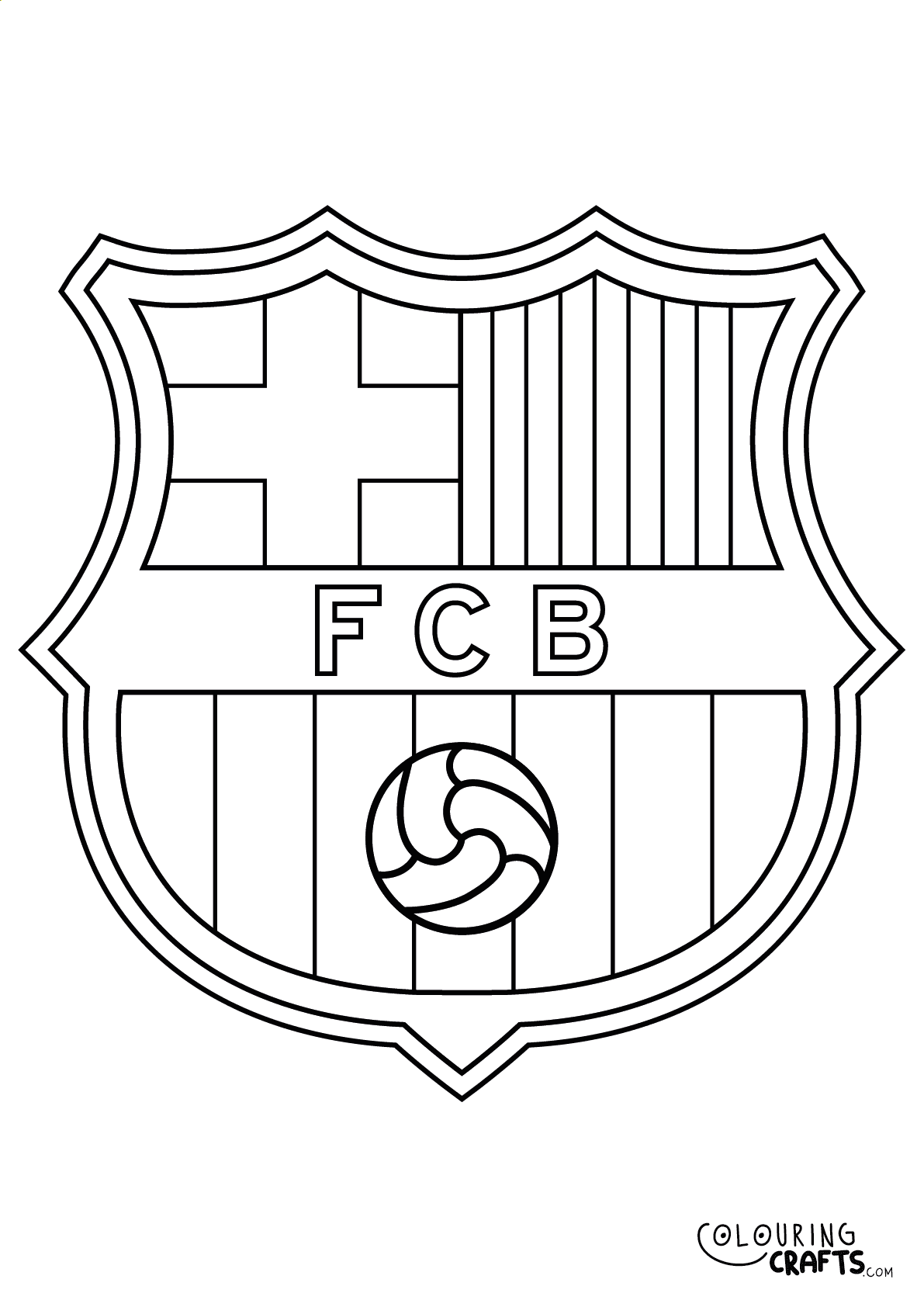 FC Barcelona Coloring Pages Coloring Nation