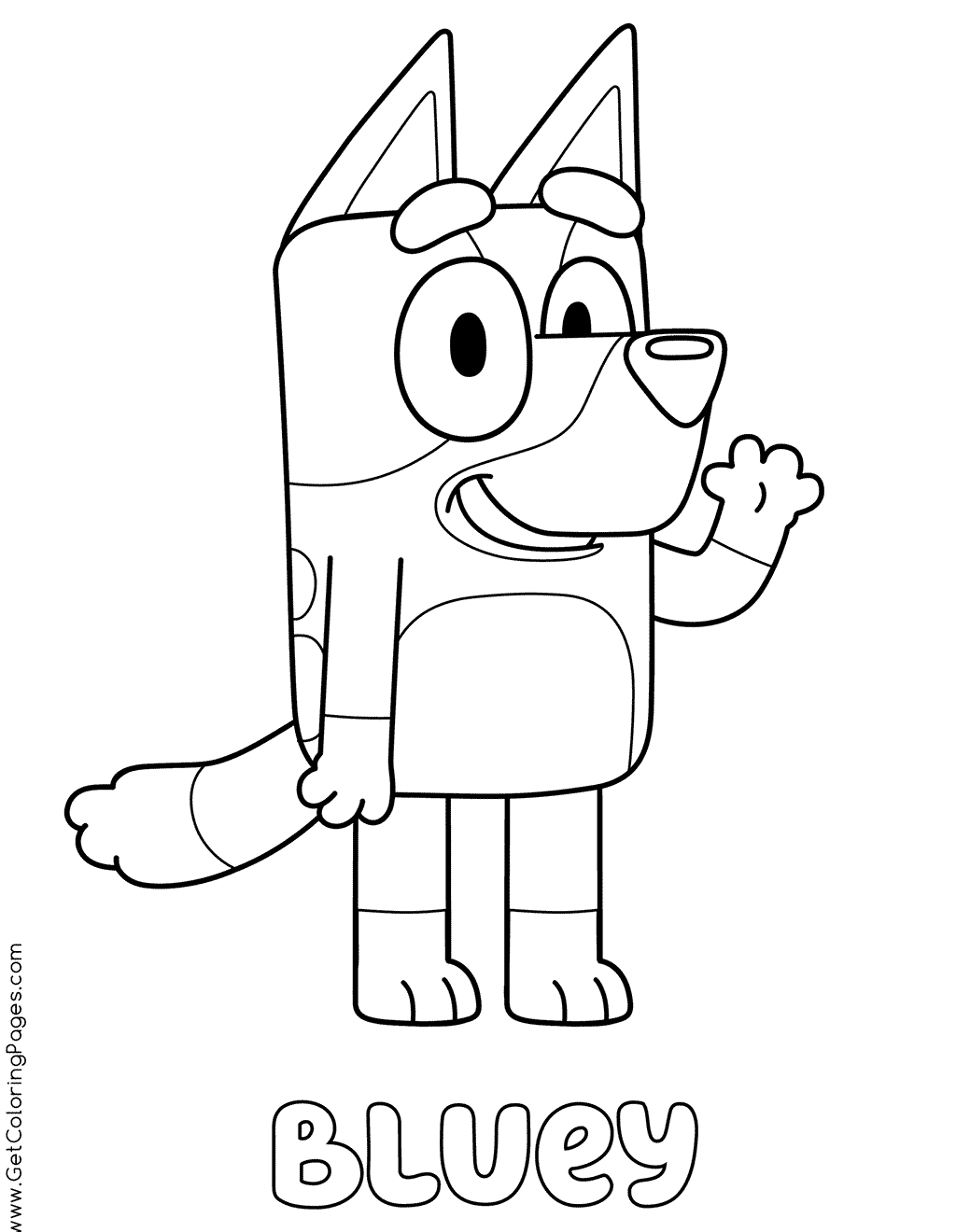 Bluey Colouring Pages - Get Coloring Pages