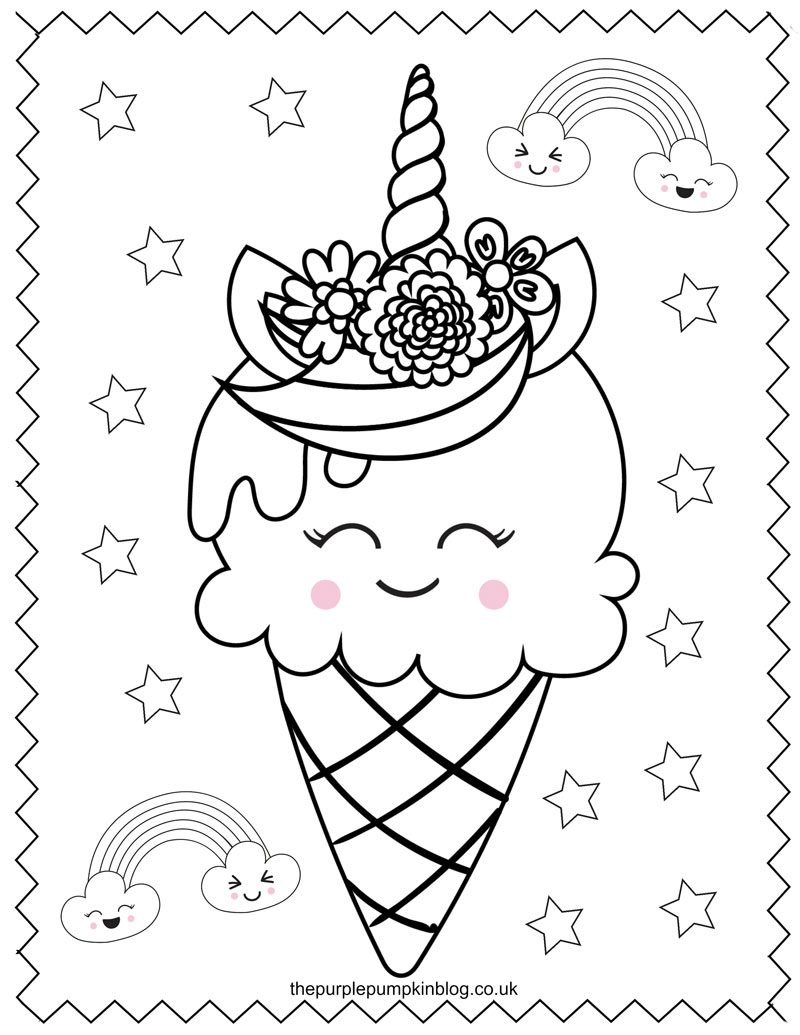 Super Sweet Unicorn Coloring Pages - Free Printable Colouring Book