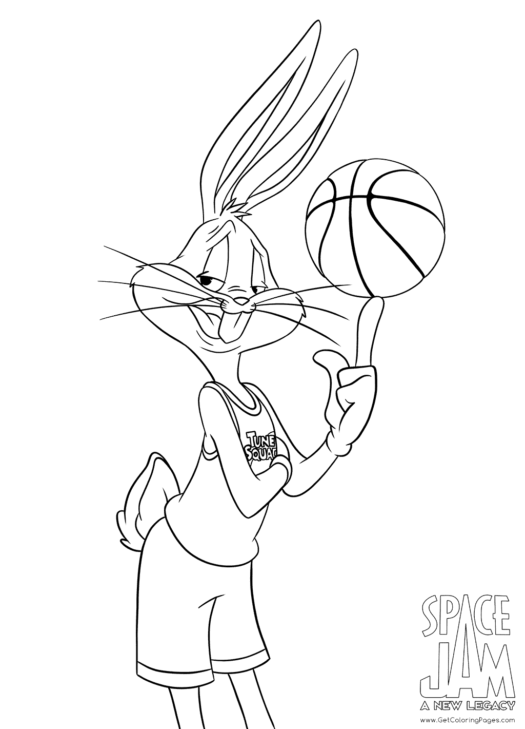 Bugs Bunny Space Jam 2 Coloring Pages - Get Coloring Pages