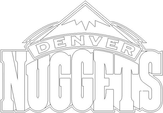 Denver Nuggets logo | Denver nuggets, Free printable coloring sheets,  Lakers colors