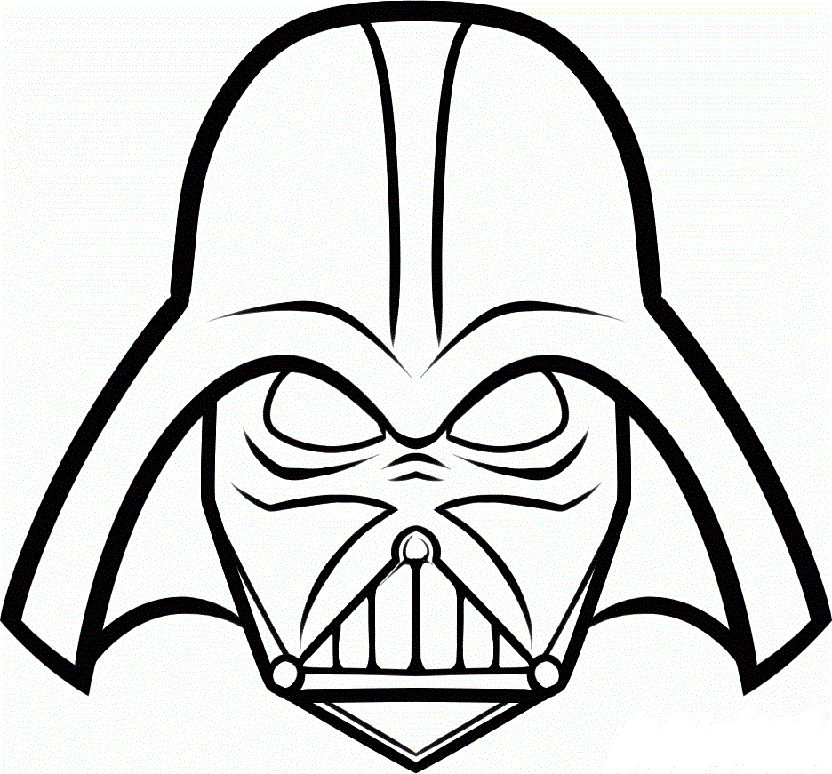 darth vader helmet coloring page - Clip Art Library