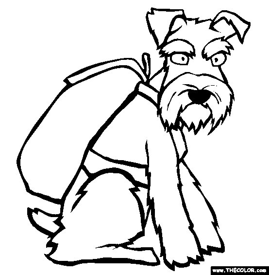 Dogs Online Coloring Pages