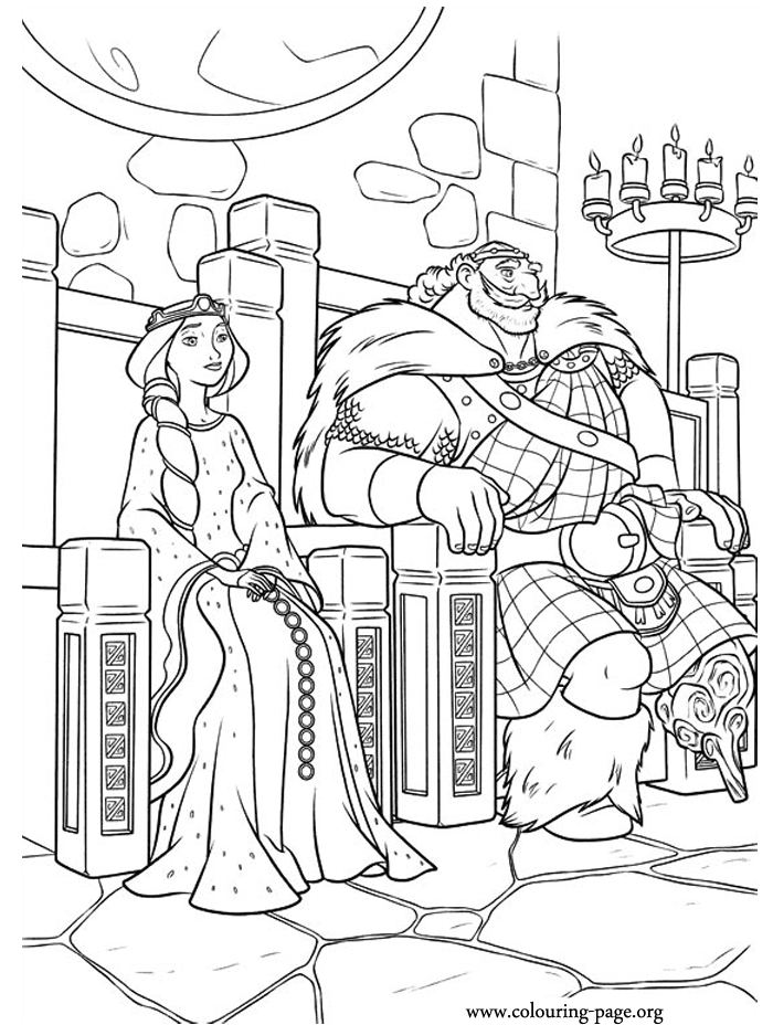 king and queen sitting on throne drawing - Clip Art Library